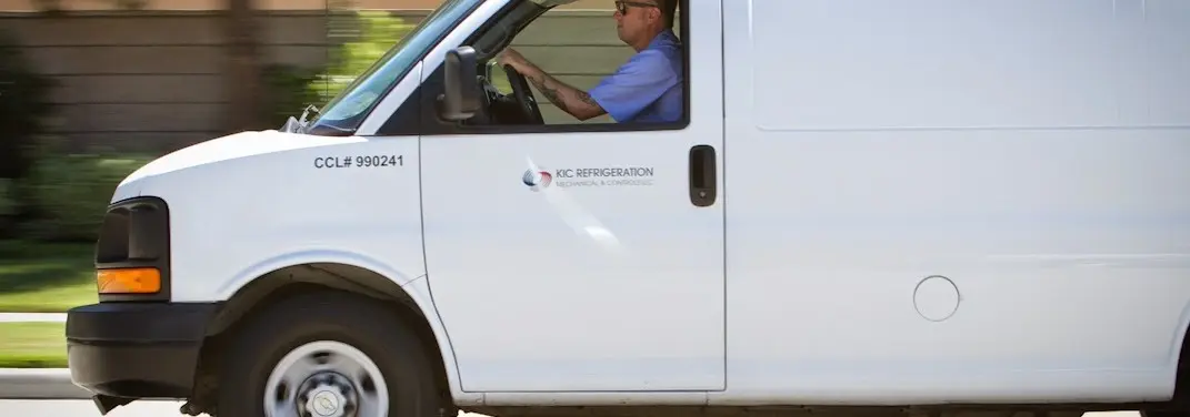 KIC Refrigeration service vehicle serving Clawson area